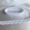 Bande de dentelle de Calais 10 mm blanc