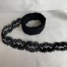 Bande de dentelle de Calais 20 mm noir