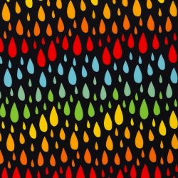 Softshell imprimé drops noir