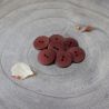 Bouton Atelier Brunette palm 20 mm rust