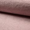 Fourrure teddy coton vieux rose