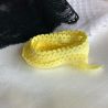 Élastique festons croquet jaune citron
