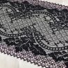 Dentelle de Calais 17,5 cm bicolore noir/violet