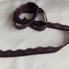 Bande de dentelle de Calais 10 mm prune