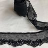 Bande de dentelle de Calais30 mm gaïa noir