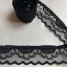 Bande de dentelle de Calais 28 mm noire