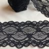 Bande de dentelle de Calais 65 mm noire