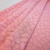 Tissu dentelle stretch mosaïque rose