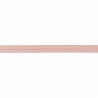 Biais élastique préplié brillant rose poudré-15mm