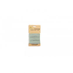 Biais popeline bio 3 m-dusty mint