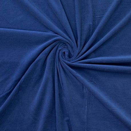 Velours milleraies indigo