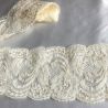 Bande de dentelle de Calais 80 mm crème