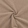 Jersey velours côtelé taupe