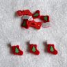 Bouton Noël botte sapin