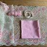 Kit culotte en dentelle bicolore naturel/rose