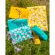 Jersey bio cherry blossom turquoise