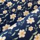 Jersey coton/modal lily flower marine