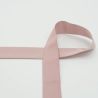 Élastique large satiné rose poudré