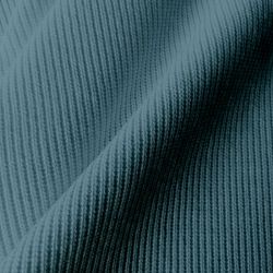 Maille coton côtelée denim