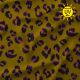 Lycra fauve ocre/violet