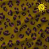 Lycra fauve ocre/violet