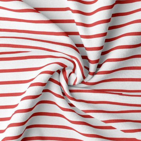 Jersey breton blanc/rouge