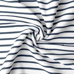 Jersey breton blanc/marine