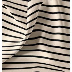 Jersey breton écru/noir