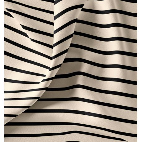 Jersey breton écru/noir