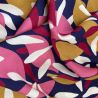 Viscose patoche bleu/rose