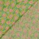 Voile de coton fleurs lime
