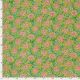 Voile de coton fleurs lime