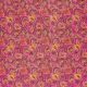 Voile de coton fleurs rose