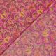 Voile de coton fleurs rose