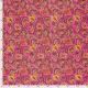 Voile de coton fleurs rose