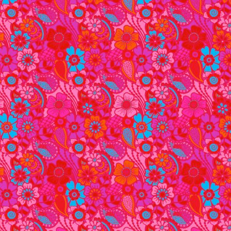 Sweat vintage flowers fuchsia