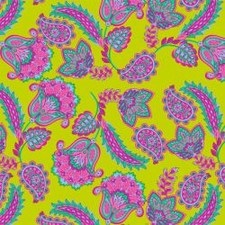 Sweat paisley flowers lime