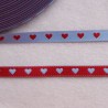 Ruban cœurs rouge/ciel