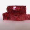 Galon à sequins rouge foncé