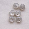 Bouton 9 mm gris perle