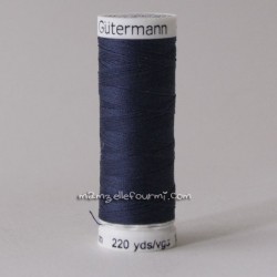 Fil Gütermann 200m bleu encre