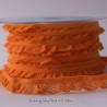 Élastique volanté résille orange