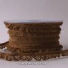 Élastique volanté résille café