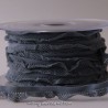Élastique volanté résille gris