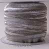 Biais élastique préplié argent/gris