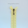 Fermeture Éclair dentelle "fleur" jaune pâle